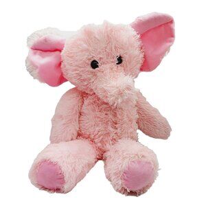 Pink Elephant Plush Stuffed Animal Shaggy Brown 26"